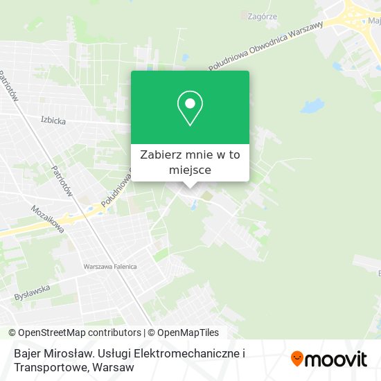 Mapa Bajer Mirosław. Usługi Elektromechaniczne i Transportowe