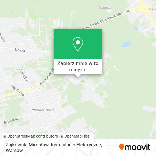 Mapa Zajkowski Mirosław. Instalalacje Elektryczne