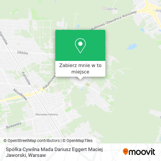 Mapa Spółka Cywilna Mada Dariusz Eggert Maciej Jaworski