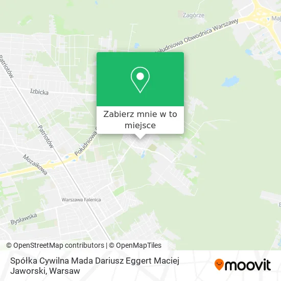 Mapa Spółka Cywilna Mada Dariusz Eggert Maciej Jaworski