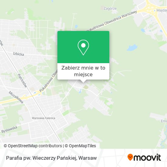 Mapa Parafia pw. Wieczerzy Pańskiej