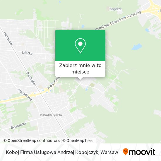 Mapa Koboj Firma Usługowa Andrzej Kobojczyk