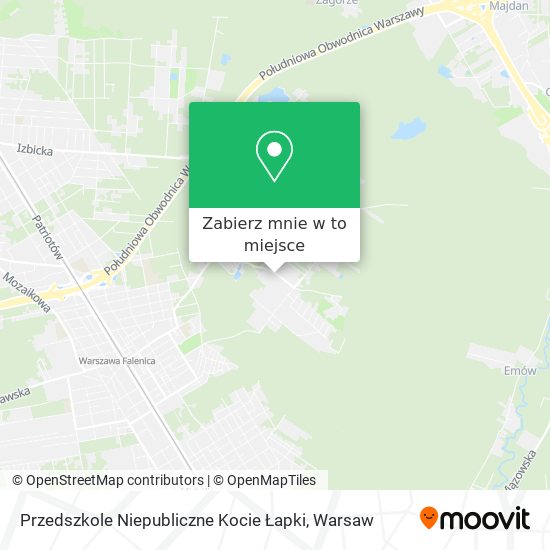 Mapa Przedszkole Niepubliczne Kocie Łapki