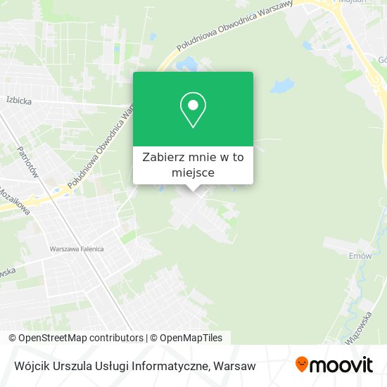 Mapa Wójcik Urszula Usługi Informatyczne