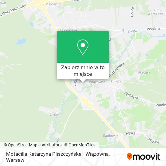 Mapa Motacilla Katarzyna Pliszczyńska - Wiązowna