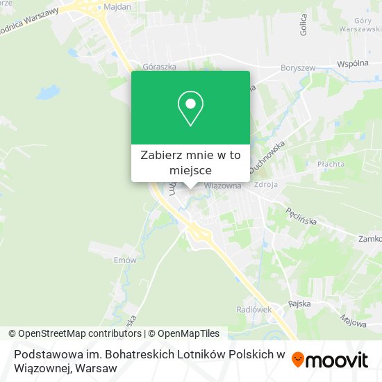 Mapa Podstawowa im. Bohatreskich Lotników Polskich w Wiązownej