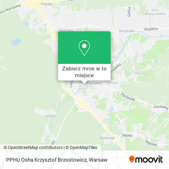 Mapa PPHU Osha Krzysztof Brzostowicz