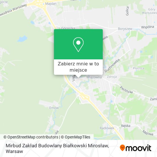 Mapa Mirbud Zakład Budowlany Białkowski Mirosław