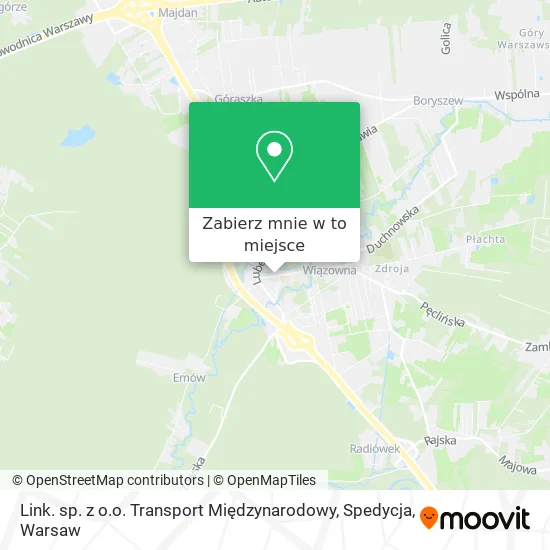 Mapa Link. sp. z o.o. Transport Międzynarodowy, Spedycja