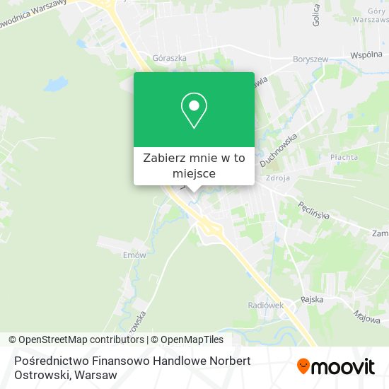 Mapa Pośrednictwo Finansowo Handlowe Norbert Ostrowski