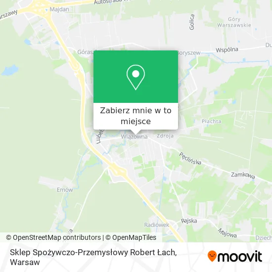Mapa Sklep Spożywczo-Przemysłowy Robert Łach