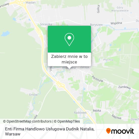 Mapa Enti Firma Handlowo Usługowa Dudnik Natalia