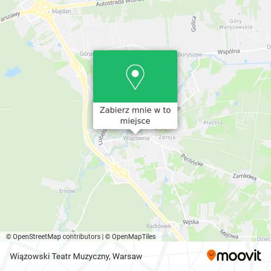 Mapa Wiązowski Teatr Muzyczny