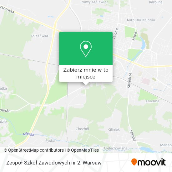 Mapa Zespół Szkół Zawodowych nr 2