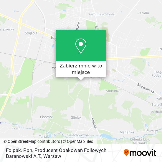 Mapa Folpak. Pph. Producent Opakowań Foliowych. Baranowski A.T.