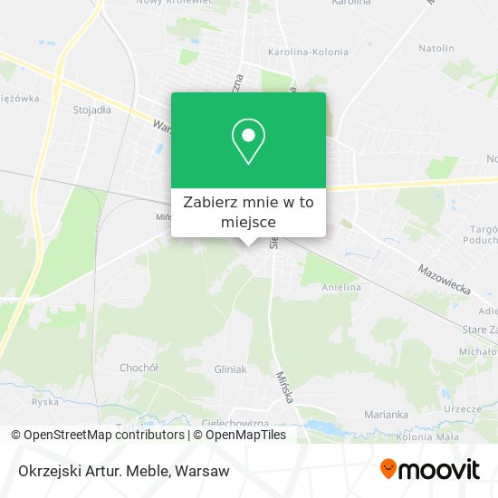 Mapa Okrzejski Artur. Meble