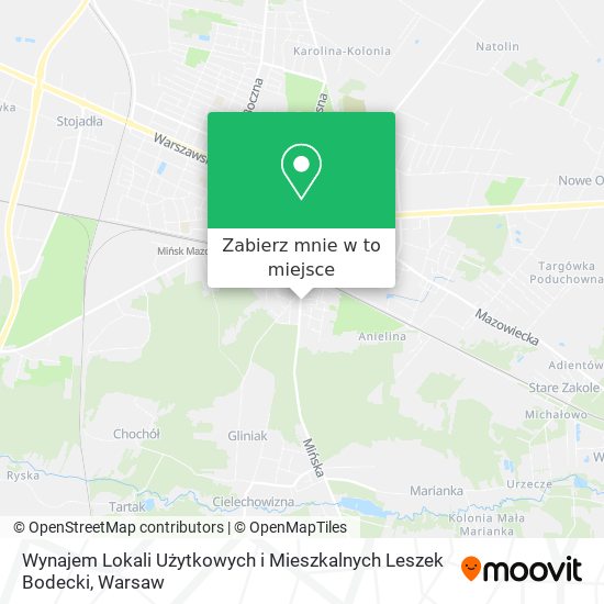 Mapa Wynajem Lokali Użytkowych i Mieszkalnych Leszek Bodecki