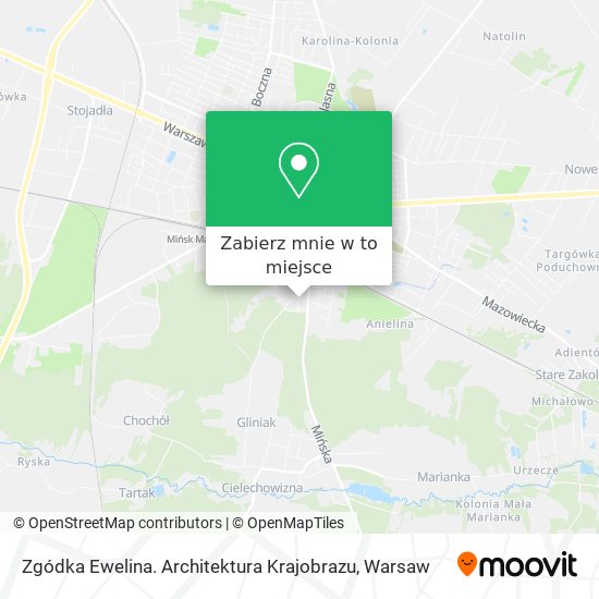 Mapa Zgódka Ewelina. Architektura Krajobrazu