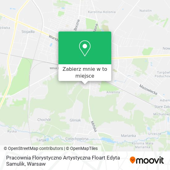 Mapa Pracownia Florystyczno Artystyczna Floart Edyta Samulik