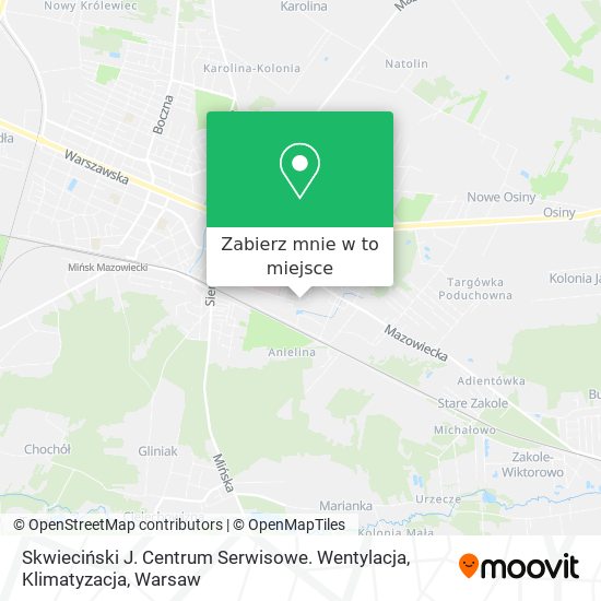 Mapa Skwieciński J. Centrum Serwisowe. Wentylacja, Klimatyzacja