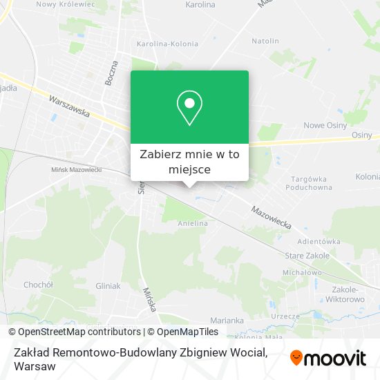 Mapa Zakład Remontowo-Budowlany Zbigniew Wocial