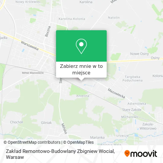 Mapa Zakład Remontowo-Budowlany Zbigniew Wocial