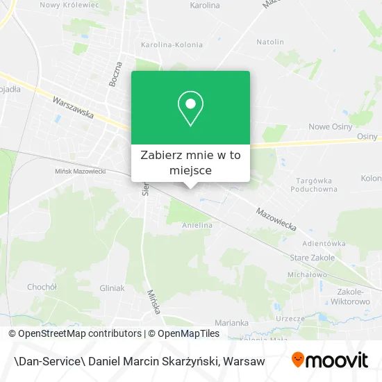 Mapa \Dan-Service\ Daniel Marcin Skarżyński