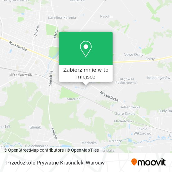 Mapa Przedszkole Prywatne Krasnalek