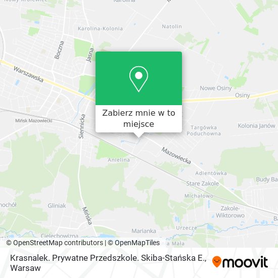 Mapa Krasnalek. Prywatne Przedszkole. Skiba-Stańska E.