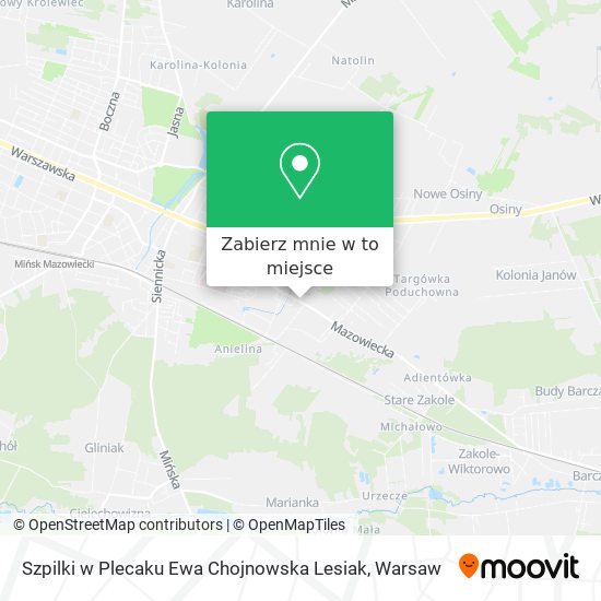 Mapa Szpilki w Plecaku Ewa Chojnowska Lesiak