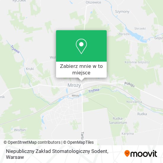 Mapa Niepubliczny Zakład Stomatologiczny Sodent