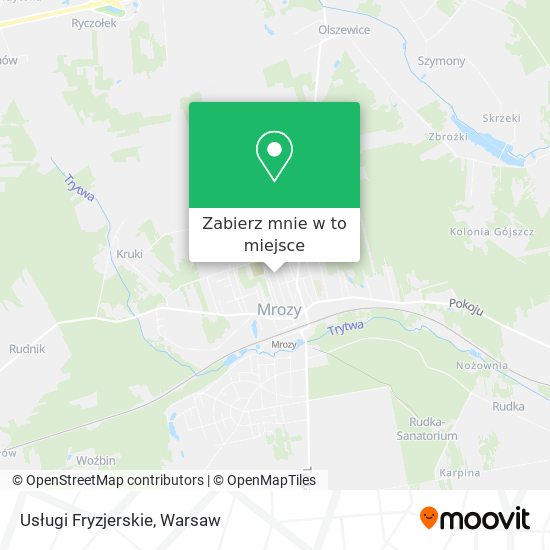 Mapa Usługi Fryzjerskie