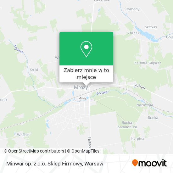 Mapa Minwar sp. z o.o. Sklep Firmowy