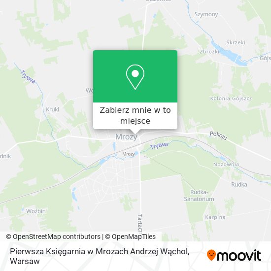 Mapa Pierwsza Księgarnia w Mrozach Andrzej Wąchol