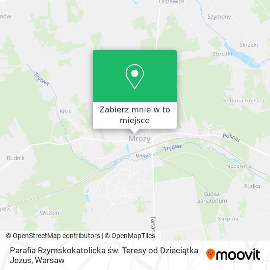 Mapa Parafia Rzymskokatolicka św. Teresy od Dzieciątka Jezus