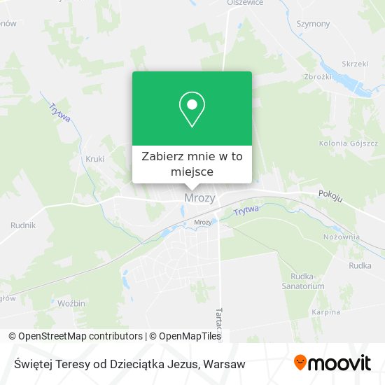 Mapa Świętej Teresy od Dzieciątka Jezus