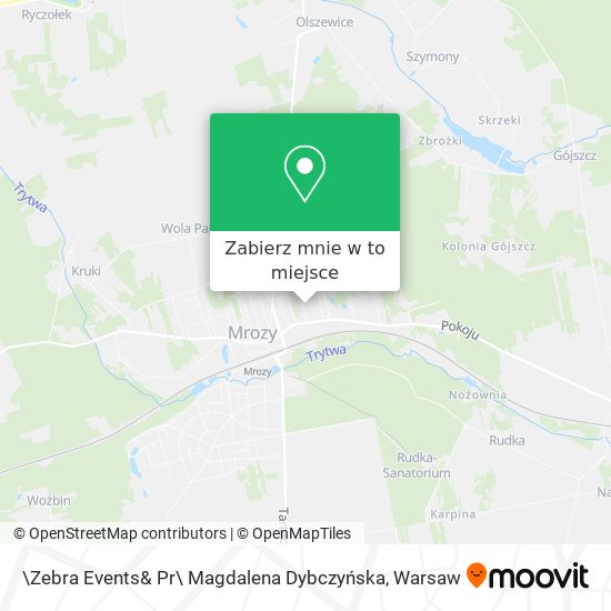 Mapa \Zebra Events& Pr\ Magdalena Dybczyńska