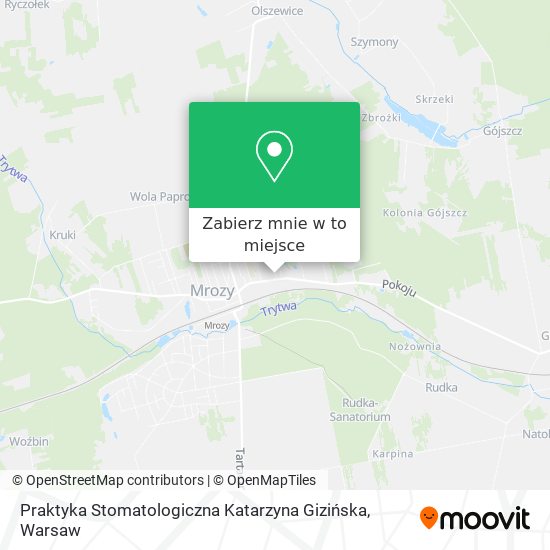 Mapa Praktyka Stomatologiczna Katarzyna Gizińska