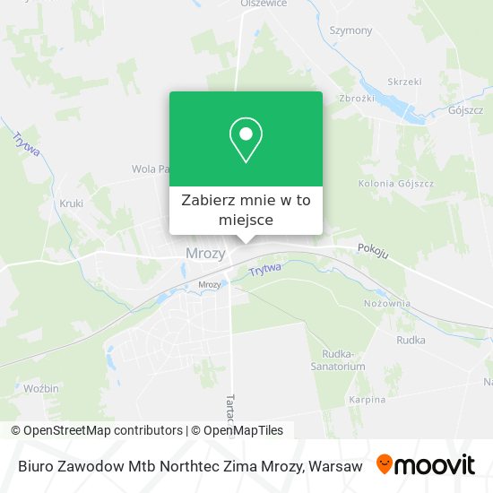 Mapa Biuro Zawodow Mtb Northtec Zima Mrozy