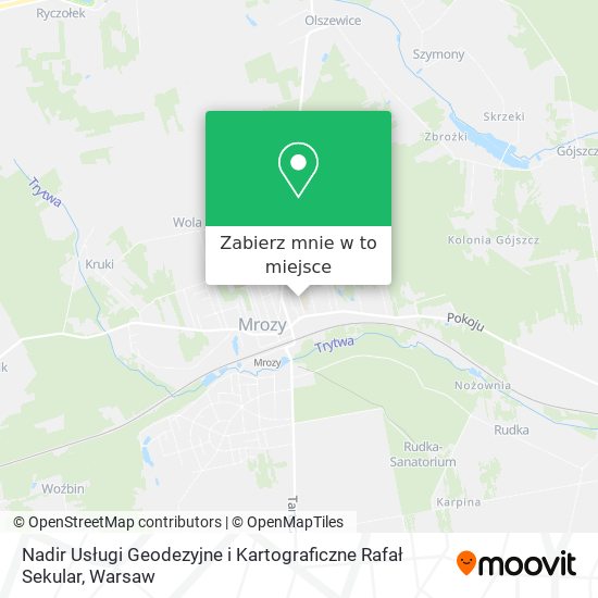 Mapa Nadir Usługi Geodezyjne i Kartograficzne Rafał Sekular