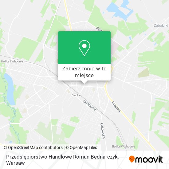 Mapa Przedsiębiorstwo Handlowe Roman Bednarczyk