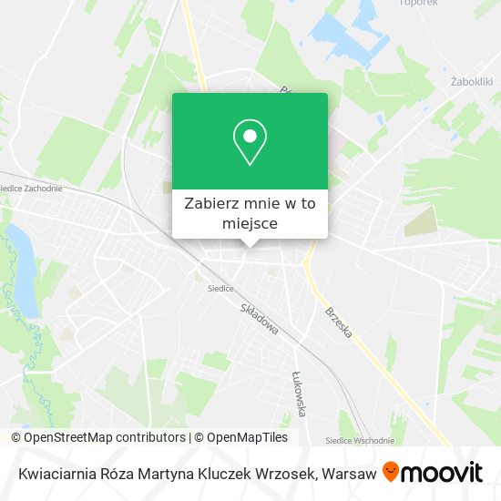 Mapa Kwiaciarnia Róza Martyna Kluczek Wrzosek