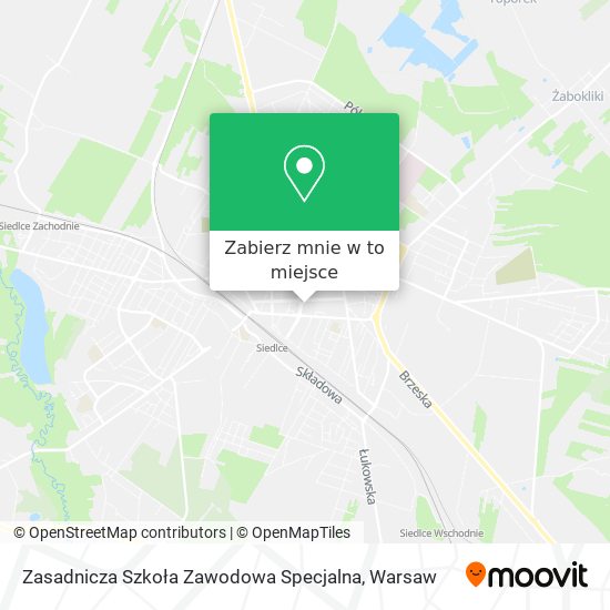 Mapa Zasadnicza Szkoła Zawodowa Specjalna