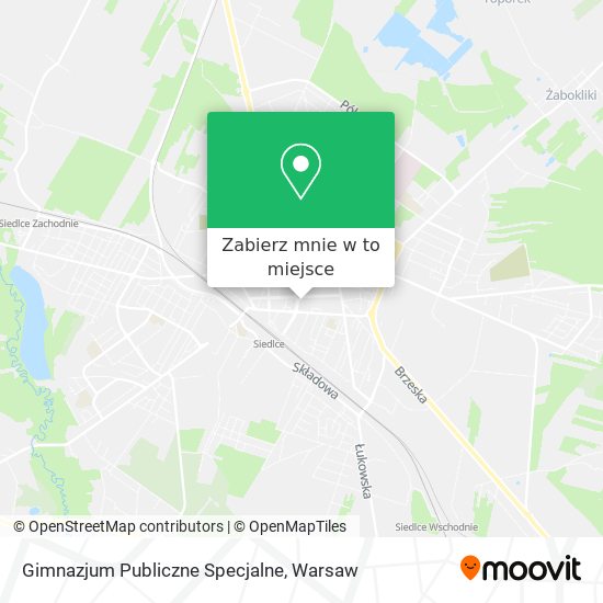 Mapa Gimnazjum Publiczne Specjalne