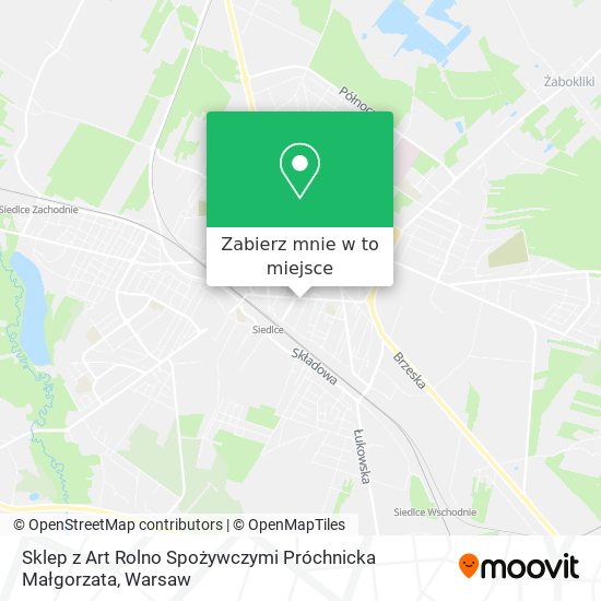 Mapa Sklep z Art Rolno Spożywczymi Próchnicka Małgorzata