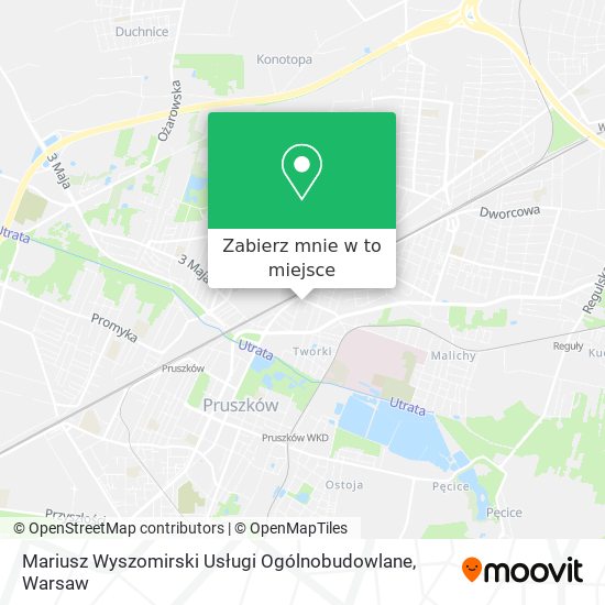 Mapa Mariusz Wyszomirski Usługi Ogólnobudowlane