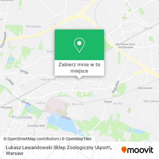 Mapa Łukasz Lewandowski Sklep Zoologiczny \Aport\