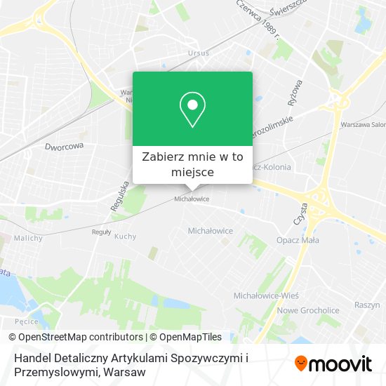 Mapa Handel Detaliczny Artykulami Spozywczymi i Przemyslowymi