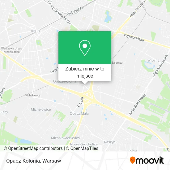 Mapa Opacz-Kolonia