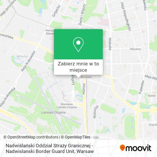 Mapa Nadwiślański Oddział Straży Granicznej - Nadwislanski Border Guard Unit